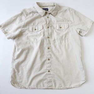 Patagonia Men’s Cayo Largo II Shirt Large Cream with Texture